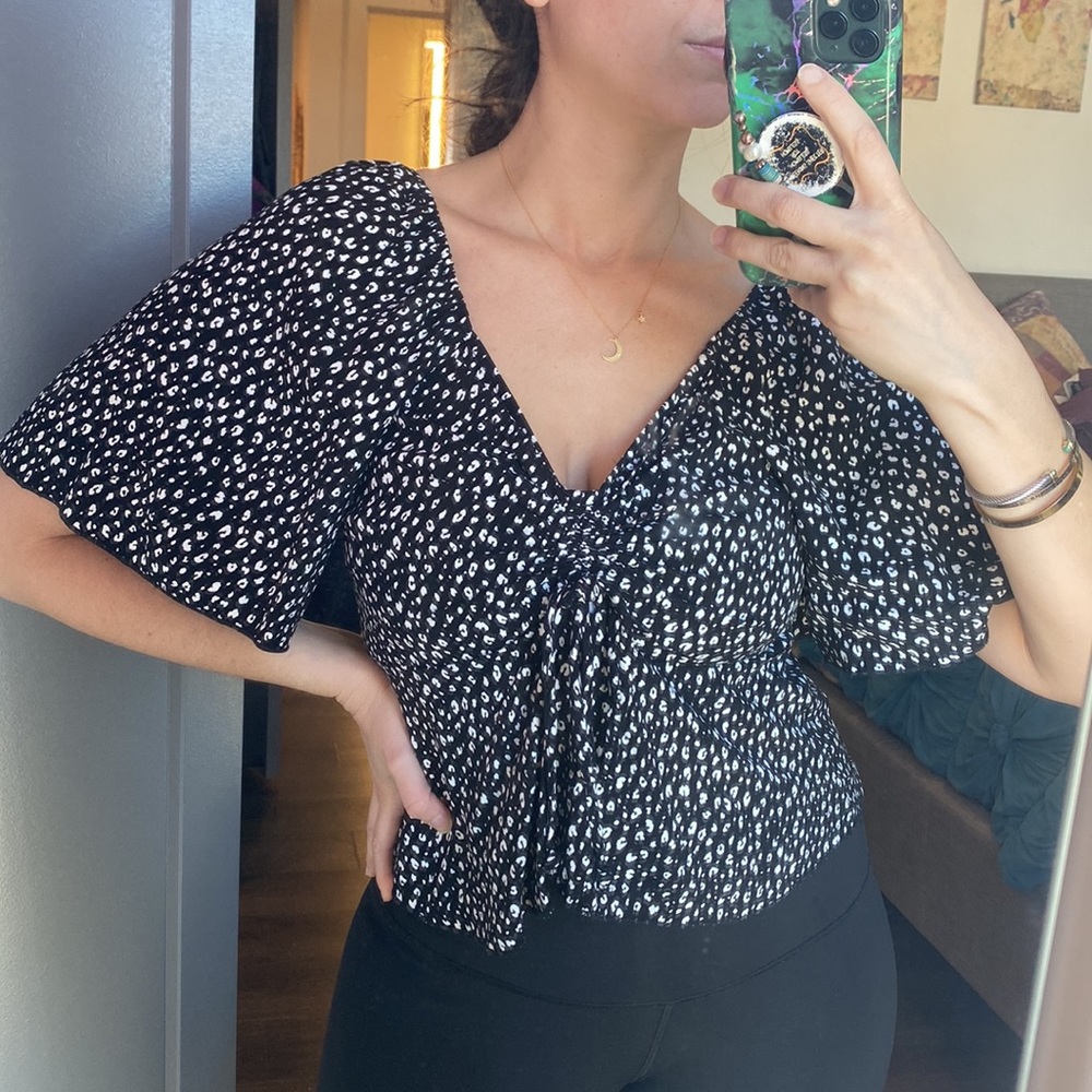 Black and white print blouse‎ - Picture 3 of 10